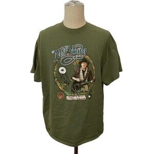 2015 NEIL YOUNG Promise Of The Real Tour T-Shirt 2XL Concert Green Red Rocks EUC